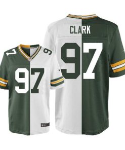 Nike Green Bay Packers #97 Kenny Clark Green/White Men's Stitched NFL Elite Split Jersey Men's