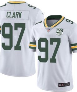 Nike Green Bay Packers #97 Kenny Clark White Men's 100th Season Stitched NFL Vapor Untouchable Limited Jersey Men's
