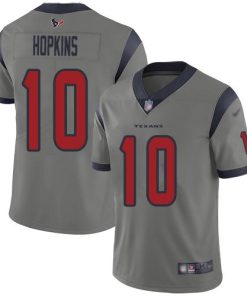 Nike Houston Texans #10 DeAndre Hopkins Gray Men's Stitched NFL Limited Inverted Legend Jersey Men's