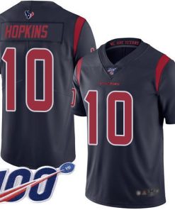 Nike Houston Texans #10 DeAndre Hopkins Navy Blue Men's Stitched NFL Limited Rush 100th Season Jersey Men's