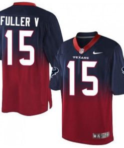 Nike Houston Texans #15 Will Fuller V Navy Blue/Red Men's Stitched NFL Elite Fadeaway Fashion Jersey Men's