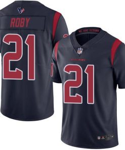 Nike Houston Texans #21 Bradley Roby Navy Blue Men's Stitched NFL Limited Rush Jersey Men's