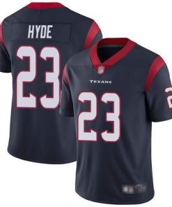 Nike Houston Texans #23 Carlos Hyde Navy Blue Team Color Men's Stitched NFL Vapor Untouchable Limited Jersey Men's