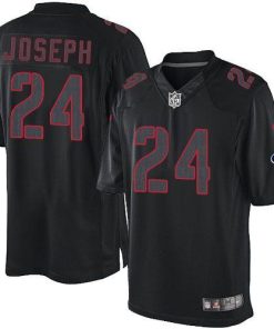 Nike Houston Texans #24 Johnathan Joseph Black Men's Stitched NFL Impact Limited Jersey Men's