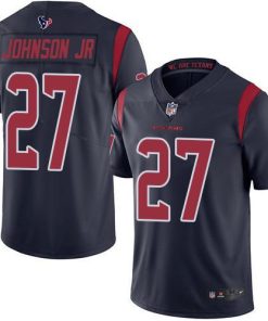 Nike Houston Texans #27 Duke Johnson Jr Navy Blue Men's Stitched NFL Limited Rush Jersey Men's