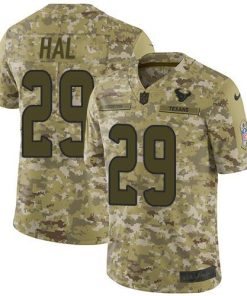 Nike Houston Texans #29 Andre Hal Camo Men's Stitched NFL Limited 2018 Salute To Service Jersey Men's