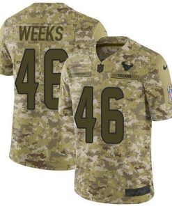 Nike Houston Texans #46 Jon Weeks Camo Men's Stitched NFL Limited 2018 Salute To Service Jersey Men's