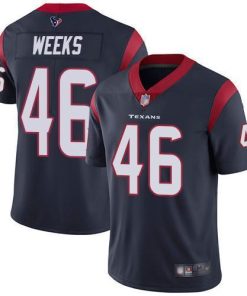 Nike Houston Texans #46 Jon Weeks Navy Blue Team Color Men's Stitched NFL Vapor Untouchable Limited Jersey Men's
