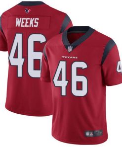 Nike Houston Texans #46 Jon Weeks Red Alternate Men's Stitched NFL Vapor Untouchable Limited Jersey Men's