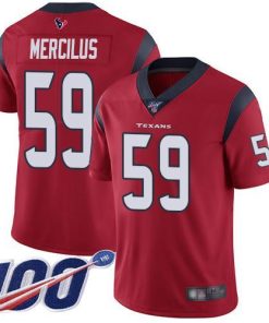 Nike Houston Texans #59 Whitney Mercilus Red Alternate Men's Stitched NFL 100th Season Vapor Limited Jersey Men's