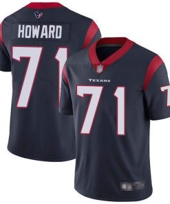 Nike Houston Texans #71 Tytus Howard Navy Blue Team Color Men's Stitched NFL Vapor Untouchable Limited Jersey Men's