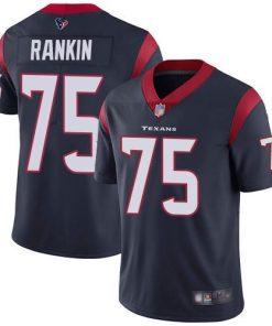 Nike Houston Texans #75 Martinas Rankin Navy Blue Team Color Men's Stitched NFL Vapor Untouchable Limited Jersey Men's