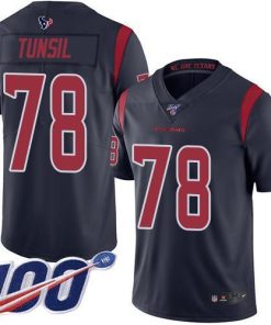 Nike Houston Texans #78 Laremy Tunsil Navy Blue Men's Stitched NFL Limited Rush 100th Season Jersey Men's