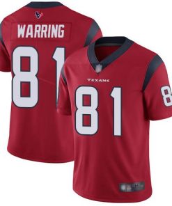 Nike Houston Texans #81 Kahale Warring Red Alternate Men's Stitched NFL Vapor Untouchable Limited Jersey Men's