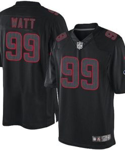 Nike Houston Texans #99 J.J. Watt Black Men's Stitched NFL Impact Limited Jersey Men's