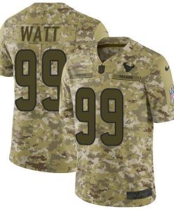 Nike Houston Texans #99 J.J. Watt Camo Men's Stitched NFL Limited 2018 Salute To Service Jersey Men's