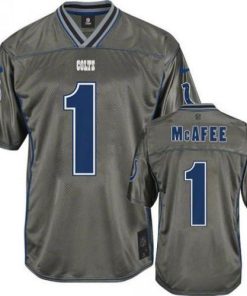 Nike Indianapolis Colts #1 Pat McAfee Grey Men's Stitched NFL Elite Vapor Jersey Men's