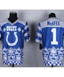 Nike Indianapolis Colts #1 Pat McAfee Royal Blue Men's Stitched NFL Elite Noble Fashion Jersey Men's