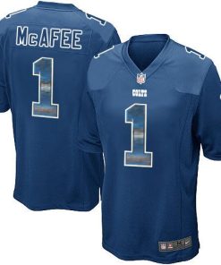 Nike Indianapolis Colts #1 Pat McAfee Royal Blue Team Color Men's Stitched NFL Limited Strobe Jersey Men's