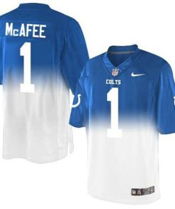 Nike Indianapolis Colts #1 Pat McAfee Royal Blue/White Men's Stitched NFL Elite Fadeaway Fashion Jersey Men's
