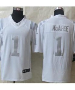 Nike Indianapolis Colts #1 Pat McAfee White Men's Stitched NFL Limited Platinum Jersey Men's