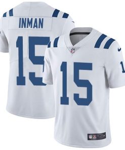 Nike Indianapolis Colts #15 Dontrelle Inman White Men's Stitched NFL Vapor Untouchable Limited Jersey Men's