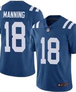 Nike Indianapolis Colts #18 Peyton Manning Royal Blue Team Color Men's Stitched NFL Vapor Untouchable Limited Jersey Men's