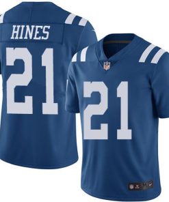 Nike Indianapolis Colts #21 Nyheim Hines Royal Blue Men's Stitched NFL Limited Rush Jersey Men's