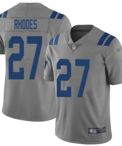 Nike Indianapolis Colts #27 Xavier Rhodes Gray Men's Stitched NFL Limited Inverted Legend Jersey Men's