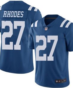 Nike Indianapolis Colts #27 Xavier Rhodes Royal Blue Men's Stitched NFL Limited Rush Jersey Men's