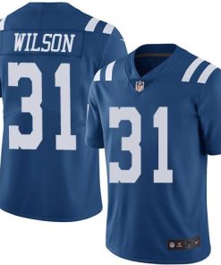 Nike Indianapolis Colts #31 Quincy Wilson Royal Blue Men's Stitched NFL Limited Rush Jersey Men's