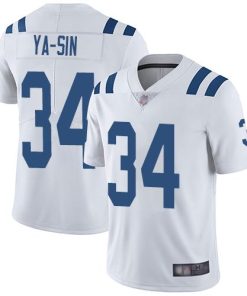 Nike Indianapolis Colts #34 Rock Ya-Sin White Men's Stitched NFL Vapor Untouchable Limited Jersey Men's