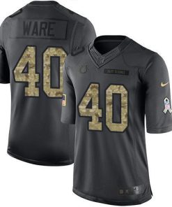 Nike Indianapolis Colts #40 Spencer Ware Black Men's Stitched NFL Limited 2016 Salute to Service Jersey Men's