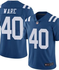 Nike Indianapolis Colts #40 Spencer Ware Royal Blue Men's Stitched NFL Limited Rush Jersey Men's
