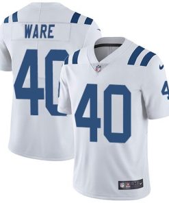 Nike Indianapolis Colts #40 Spencer Ware White Men's Stitched NFL Vapor Untouchable Limited Jersey Men's