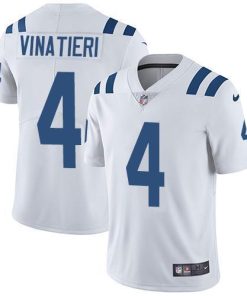 Nike Indianapolis Colts #4 Adam Vinatieri White Men's Stitched NFL Vapor Untouchable Limited Jersey Men's