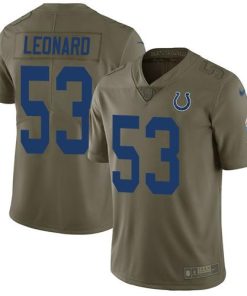Nike Indianapolis Colts #53 Darius Leonard Olive Men's Stitched NFL Limited 2017 Salute to Service Jersey Men's