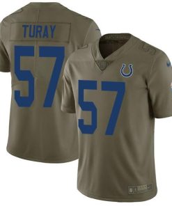 Nike Indianapolis Colts #57 Kemoko Turay Olive Men's Stitched NFL Limited 2017 Salute to Service Jersey Men's