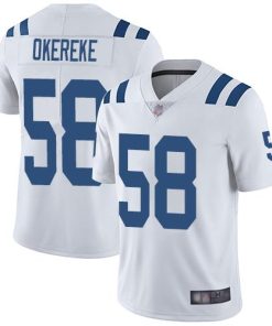 Nike Indianapolis Colts #58 Bobby Okereke White Men's Stitched NFL Vapor Untouchable Limited Jersey Men's