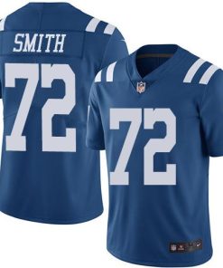 Nike Indianapolis Colts #72 Braden Smith Royal Blue Men's Stitched NFL Limited Rush Jersey Men's