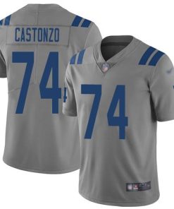 Nike Indianapolis Colts #74 Anthony Castonzo Gray Men's Stitched NFL Limited Inverted Legend Jersey Men's