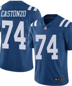Nike Indianapolis Colts #74 Anthony Castonzo Royal Blue Men's Stitched NFL Limited Rush Jersey Men's