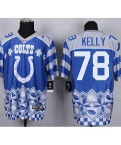 Nike Indianapolis Colts #78 Ryan Kelly Royal Blue Men's Stitched NFL Elite Noble Fashion Jersey Men's