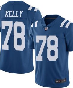 Nike Indianapolis Colts #78 Ryan Kelly Royal Blue Men's Stitched NFL Limited Rush Jersey Men's