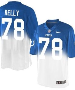 Nike Indianapolis Colts #78 Ryan Kelly Royal Blue/White Men's Stitched NFL Elite Fadeaway Fashion Jersey Men's