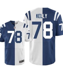 Nike Indianapolis Colts #78 Ryan Kelly Royal Blue/White Men's Stitched NFL Elite Split Jersey Men's