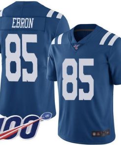Nike Indianapolis Colts #85 Eric Ebron Royal Blue Men's Stitched NFL Limited Rush 100th Season Jersey Men's