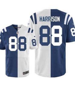 Nike Indianapolis Colts #88 Marvin Harrison Royal Blue/White Men's Stitched NFL Elite Split Jersey Men's