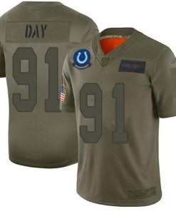 Nike Indianapolis Colts #91 Sheldon Day Camo Men's Stitched NFL Limited 2019 Salute To Service Jersey Men's