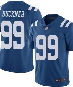 Nike Indianapolis Colts #99 DeForest Buckner Royal Blue Men's Stitched NFL Limited Rush Jersey Men's